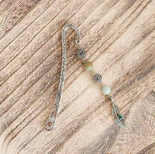 Marque-page rigide en pierre fine - Pierres mixtes